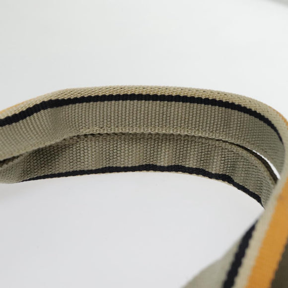 GUCCI GG Canvas Sherry Line Tragetasche Beschichtetes Canvas Gold Orange Auth 91624