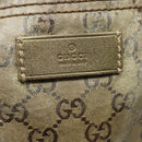 GUCCI GG Canvas Sherry Line Tragetasche Beschichtetes Canvas Gold Orange Auth 91624-21
