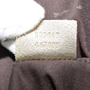 GUCCI GG Canvas Sherry Line Tragetasche Beschichtetes Canvas Gold Orange Auth 91624-12