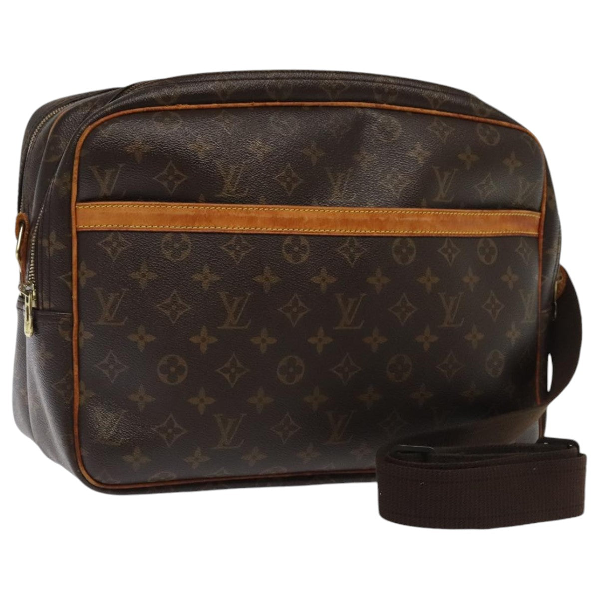 LOUIS VUITTON Monogram Reporter GM Shoulder Bag M45252 LV Auth 91630