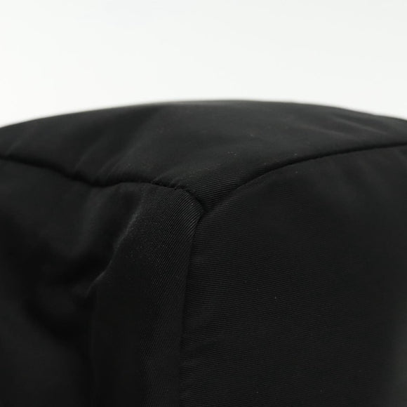 PRADA Shoulder Bag Leather Black Auth 91635V