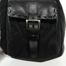 PRADA Shoulder Bag Leather Black Auth 91635V-17