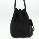 PRADA Shoulder Bag Leather Black Auth 91635V-4