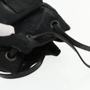 PRADA Shoulder Bag Leather Black Auth 91635V-6