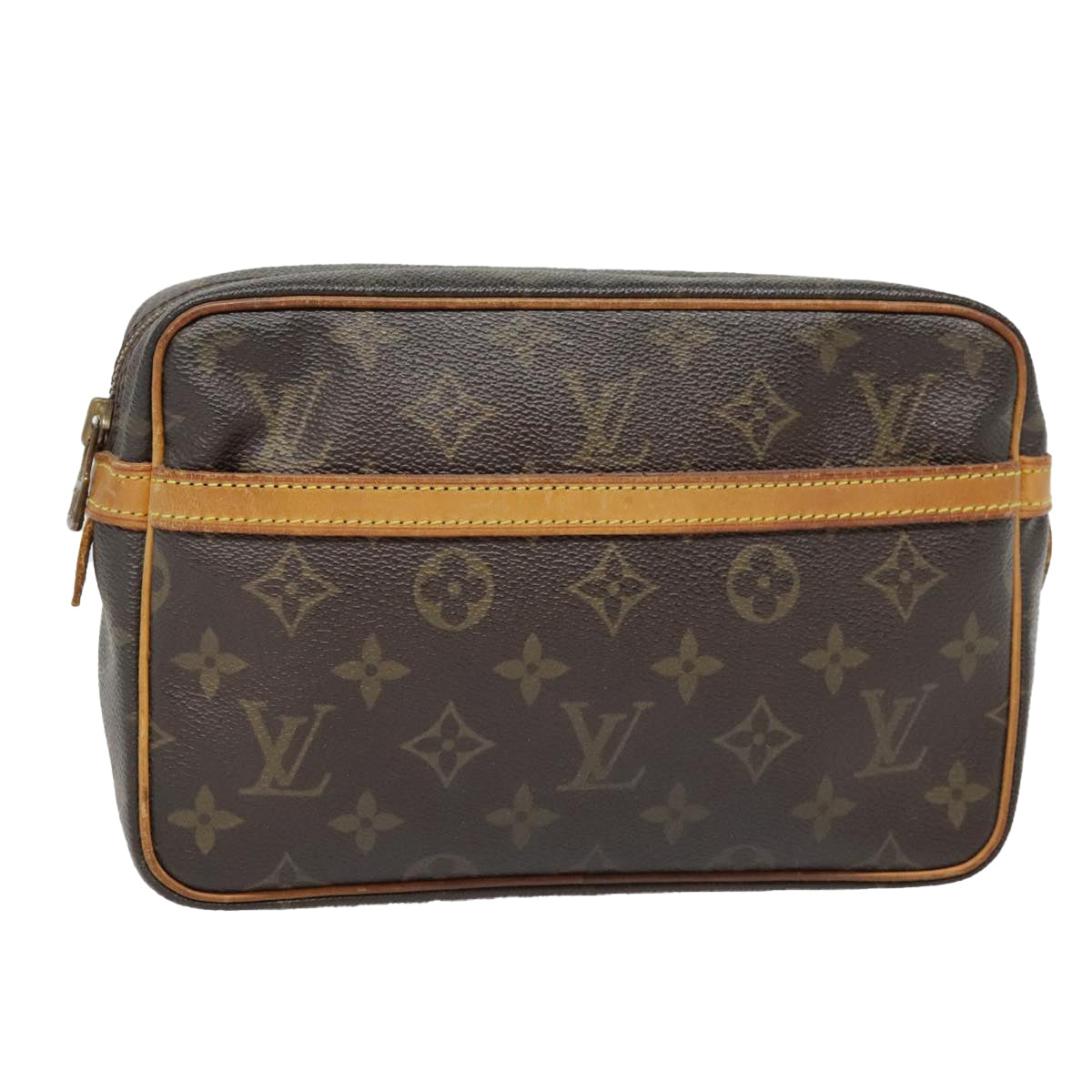 LOUIS VUITTON Monogram Compiegne 23 Clutch Bag M51847 LV Auth 91673