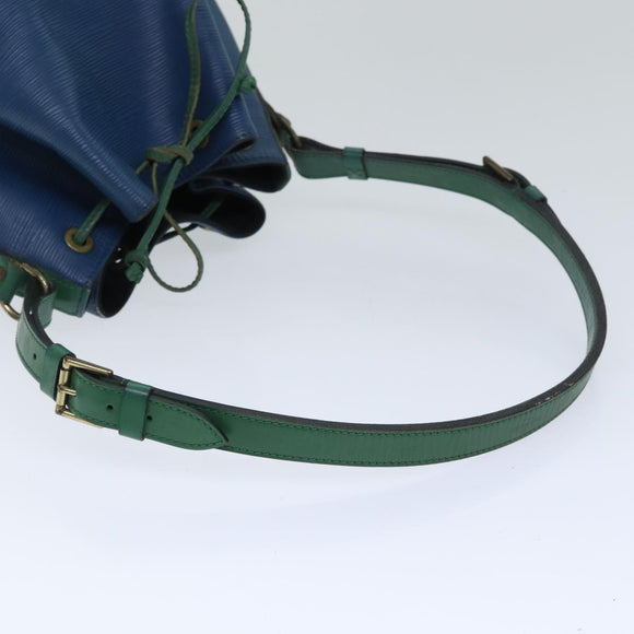 LOUIS VUITTON Epi Noe Shoulder Bag Bicolor Green Blue M44044 LV Auth 91699