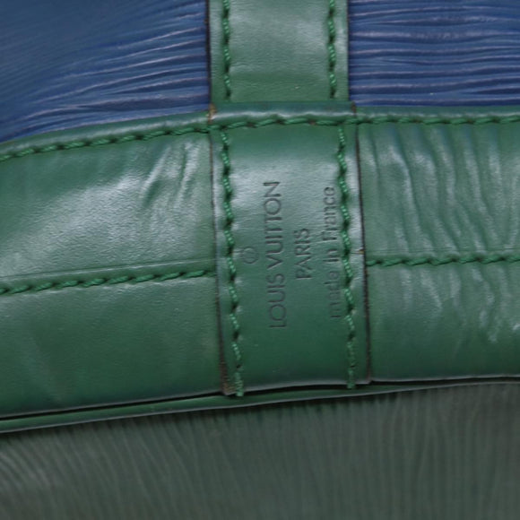 LOUIS VUITTON Epi Noe Shoulder Bag Bicolor Green Blue M44044 LV Auth 91699