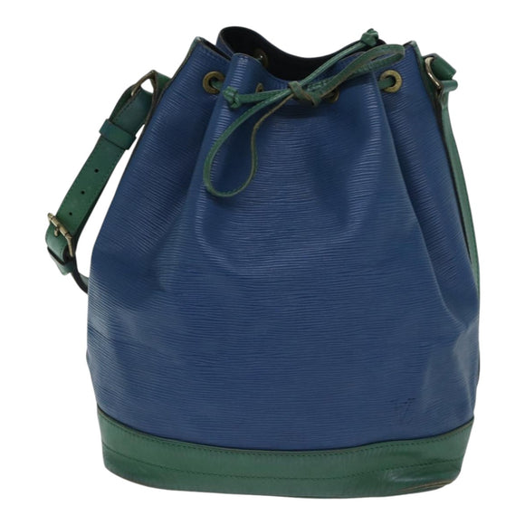 LOUIS VUITTON Epi Noe Shoulder Bag Bicolor Green Blue M44044 LV Auth 91699