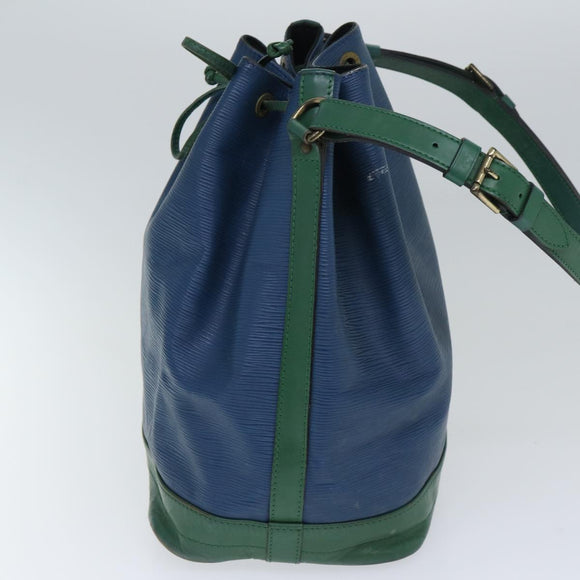 LOUIS VUITTON Epi Noe Shoulder Bag Bicolor Green Blue M44044 LV Auth 91699