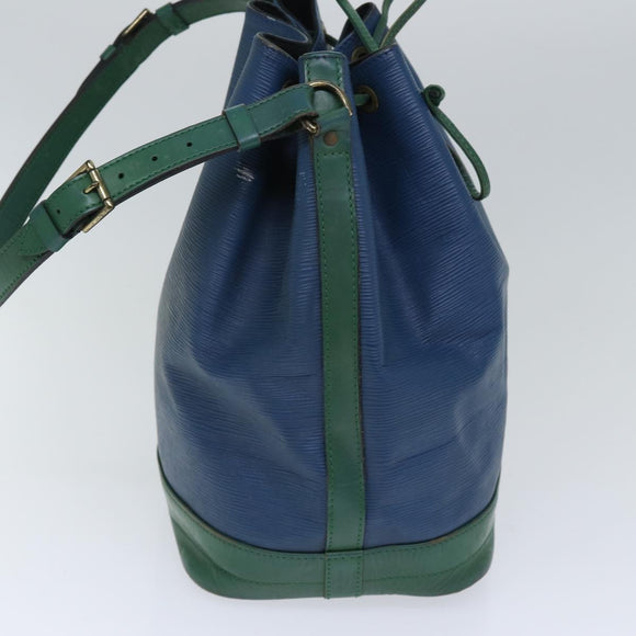 LOUIS VUITTON Epi Noe Shoulder Bag Bicolor Green Blue M44044 LV Auth 91699