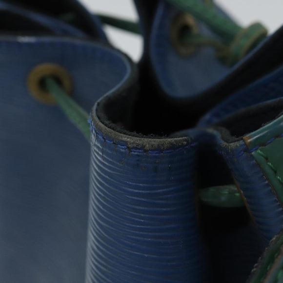 LOUIS VUITTON Epi Noe Shoulder Bag Bicolor Green Blue M44044 LV Auth 91699