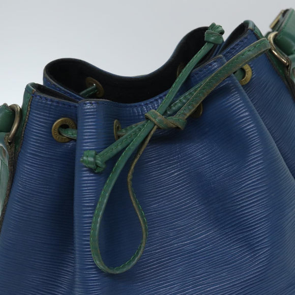 LOUIS VUITTON Epi Noe Shoulder Bag Bicolor Green Blue M44044 LV Auth 91699