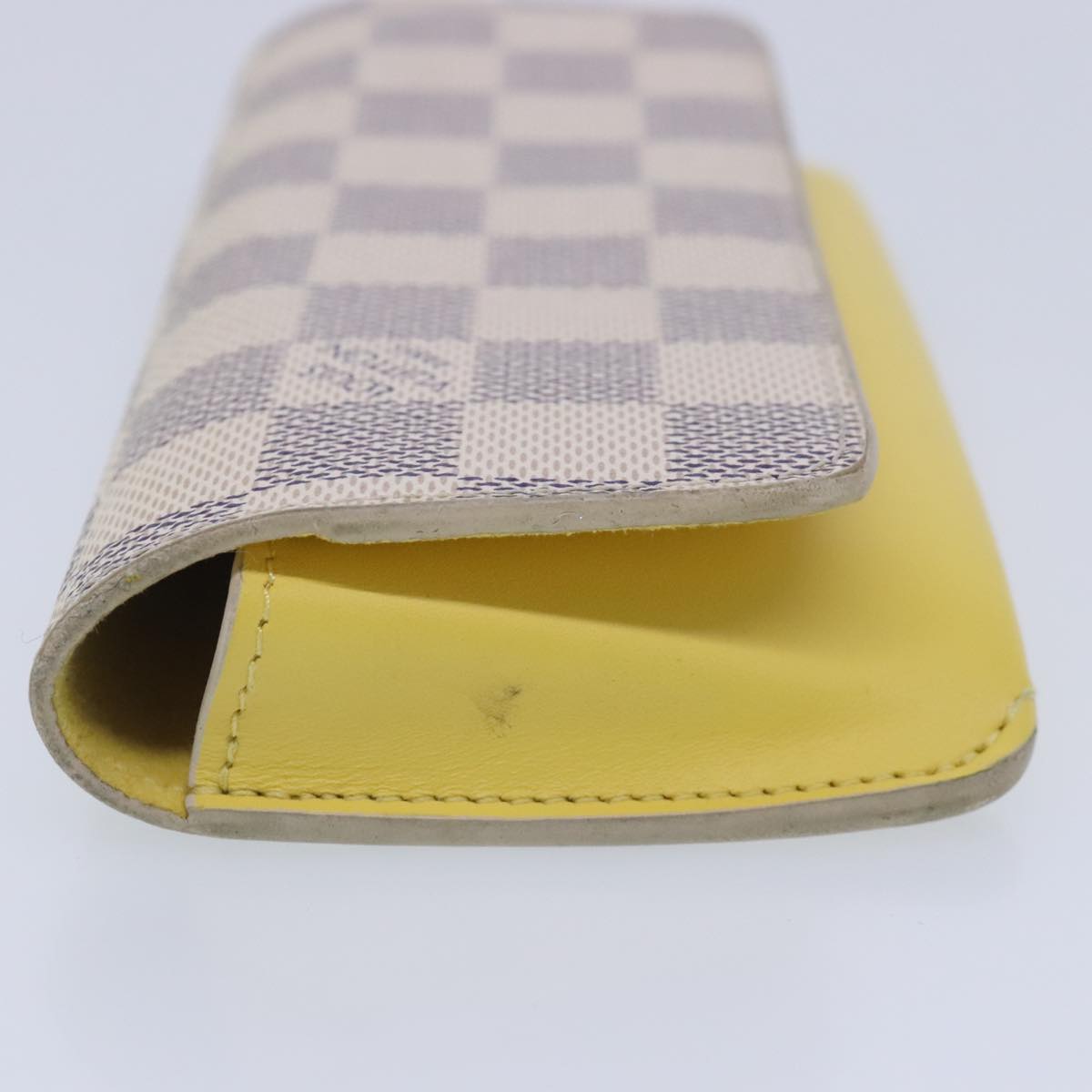 LOUIS VUITTON Damier Azur Etui Lunette Woody Glasses Case GI0388 LV Auth 91727