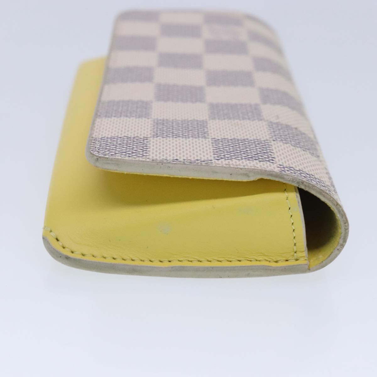 LOUIS VUITTON Damier Azur Etui Lunette Woody Glasses Case GI0388 LV Auth 91727