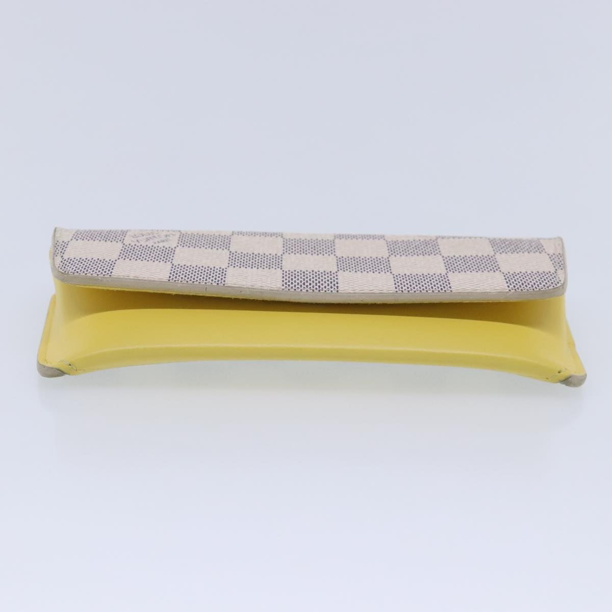 LOUIS VUITTON Damier Azur Etui Lunette Woody Glasses Case GI0388 LV Auth 91727