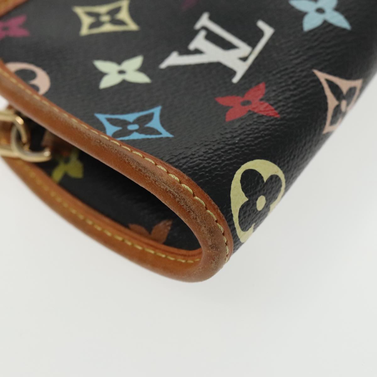 LOUIS VUITTON Monogram Multicolor Shirley Shoulder Bag Black M40050 Auth 91732