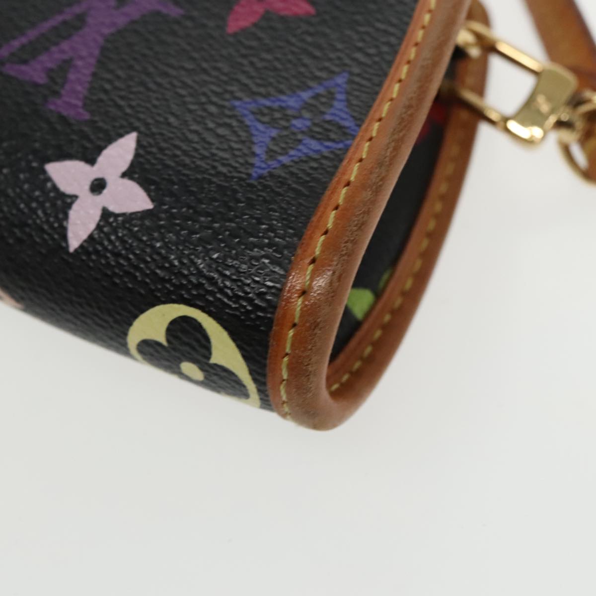 LOUIS VUITTON Monogram Multicolor Shirley Shoulder Bag Black M40050 Auth 91732