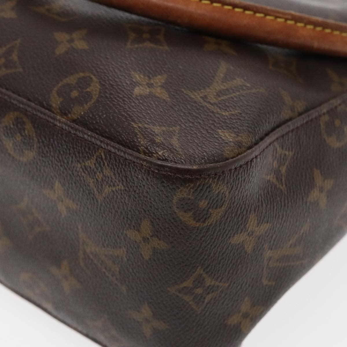 LOUIS VUITTON Monogram Looping GM Shoulder Bag M51145 LV Auth 91737