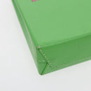 BALENCIAGA Phone Case Shoulder Bag Leather Green Silver 593826 Auth 91748AV-13