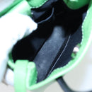 BALENCIAGA Phone Case Shoulder Bag Leather Green Silver 593826 Auth 91748AV-18