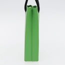 BALENCIAGA Phone Case Shoulder Bag Leather Green Silver 593826 Auth 91748AV-4