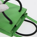 BALENCIAGA Phone Case Shoulder Bag Leather Green Silver 593826 Auth 91748AV-6