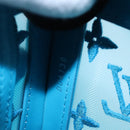 LOUIS VUITTON Monogram Mesh Soft Trunk Bag Light Blue M45074 LV Auth 91749S-11