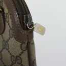 GUCCI GG Supreme Web Sherry Line Shoulder Bag PVC Beige 904 02 047 Auth 91756-9