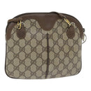 GUCCI GG Supreme Web Sherry Line Shoulder Bag PVC Beige 904 02 047 Auth 91756-2
