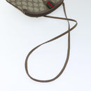 GUCCI GG Supreme Web Sherry Line Shoulder Bag PVC Beige 904 02 047 Auth 91756-7