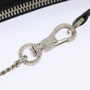 Christian Dior Shoulder Bag Nylon Black Silver Auth 91758-19