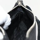 Christian Dior Shoulder Bag Nylon Black Silver Auth 91758-21