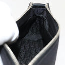 Christian Dior Shoulder Bag Nylon Black Silver Auth 91758-22