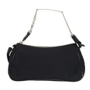 Christian Dior Shoulder Bag Nylon Black Silver Auth 91758-13