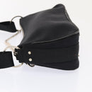 Christian Dior Shoulder Bag Nylon Black Silver Auth 91758-4
