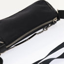 Christian Dior Shoulder Bag Nylon Black Silver Auth 91758-6