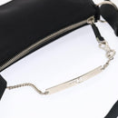 Christian Dior Shoulder Bag Nylon Black Silver Auth 91758-8