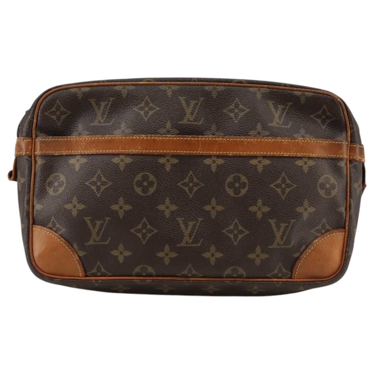 LOUIS VUITTON Monogram Compiegne 28 Clutch Bag M51845 LV Auth 91776