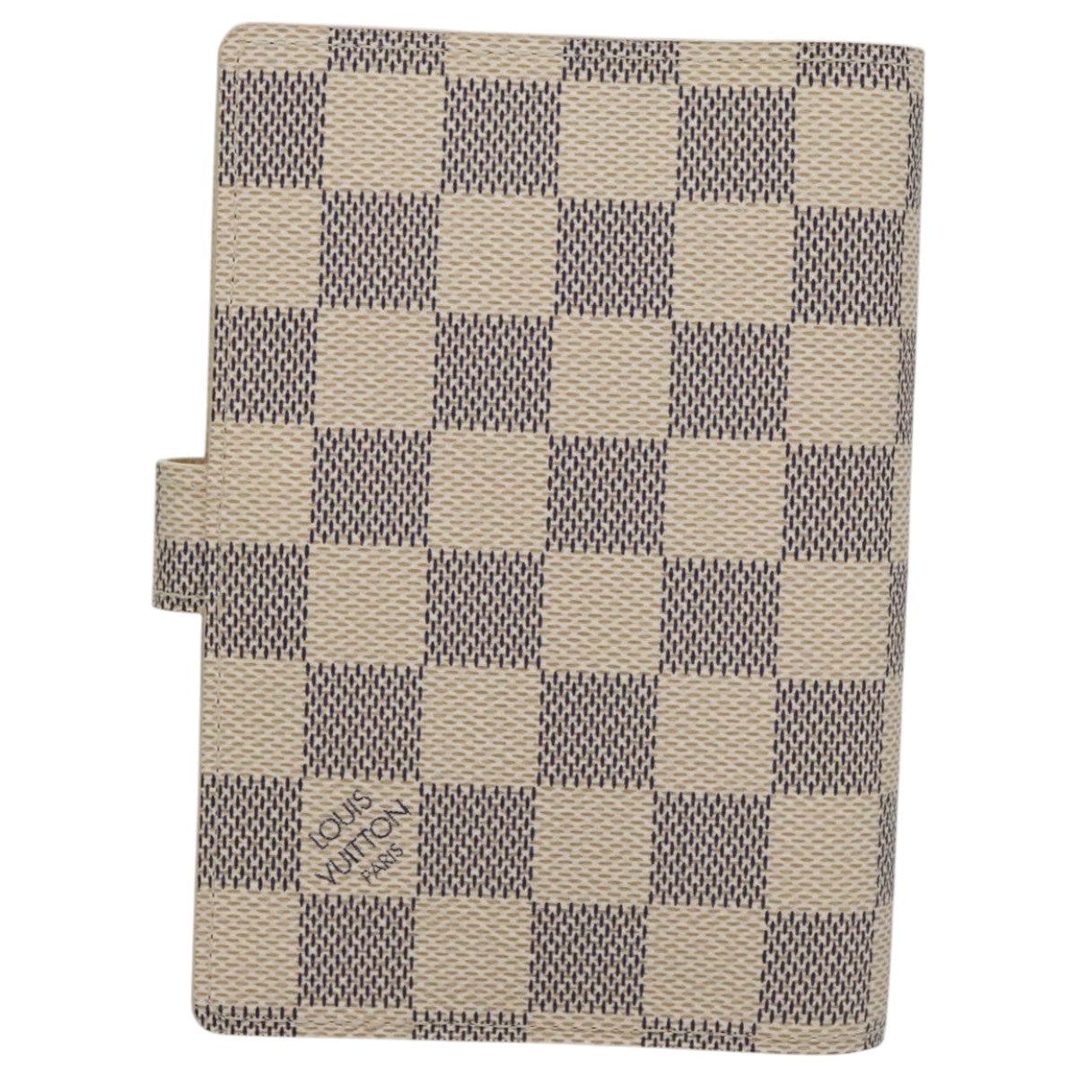 LOUIS VUITTON Damier Azur Agenda PM Day Planner Cover R20706 LV Auth 91779