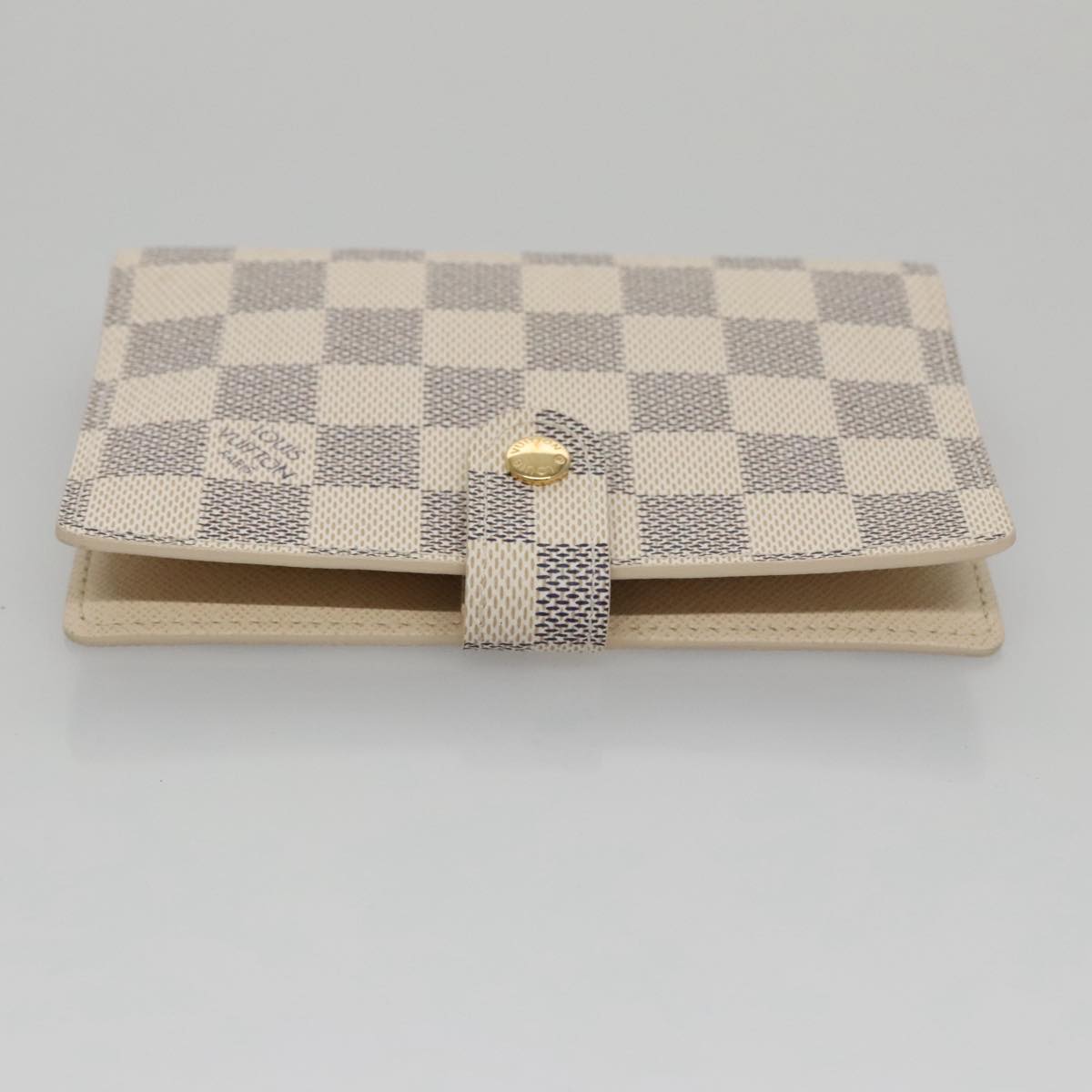 LOUIS VUITTON Damier Azur Agenda PM Day Planner Cover R20706 LV Auth 91779