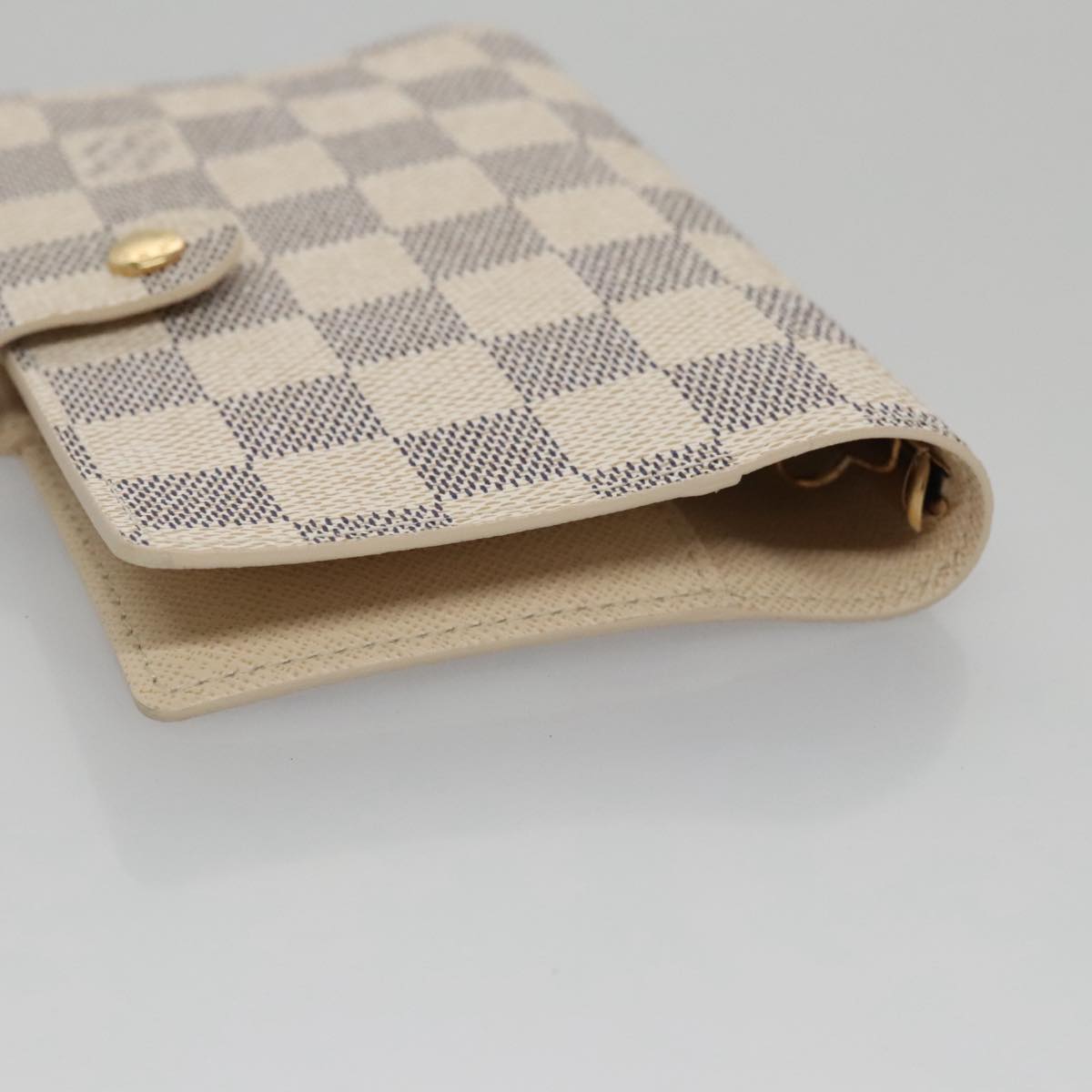 LOUIS VUITTON Damier Azur Agenda PM Day Planner Cover R20706 LV Auth 91779