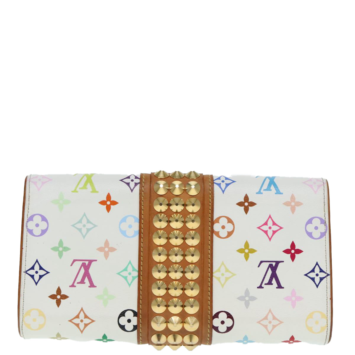 LOUIS VUITTON Monogram Multicolor Pochette Courtney Bag White M45639 Auth 91793 - 0