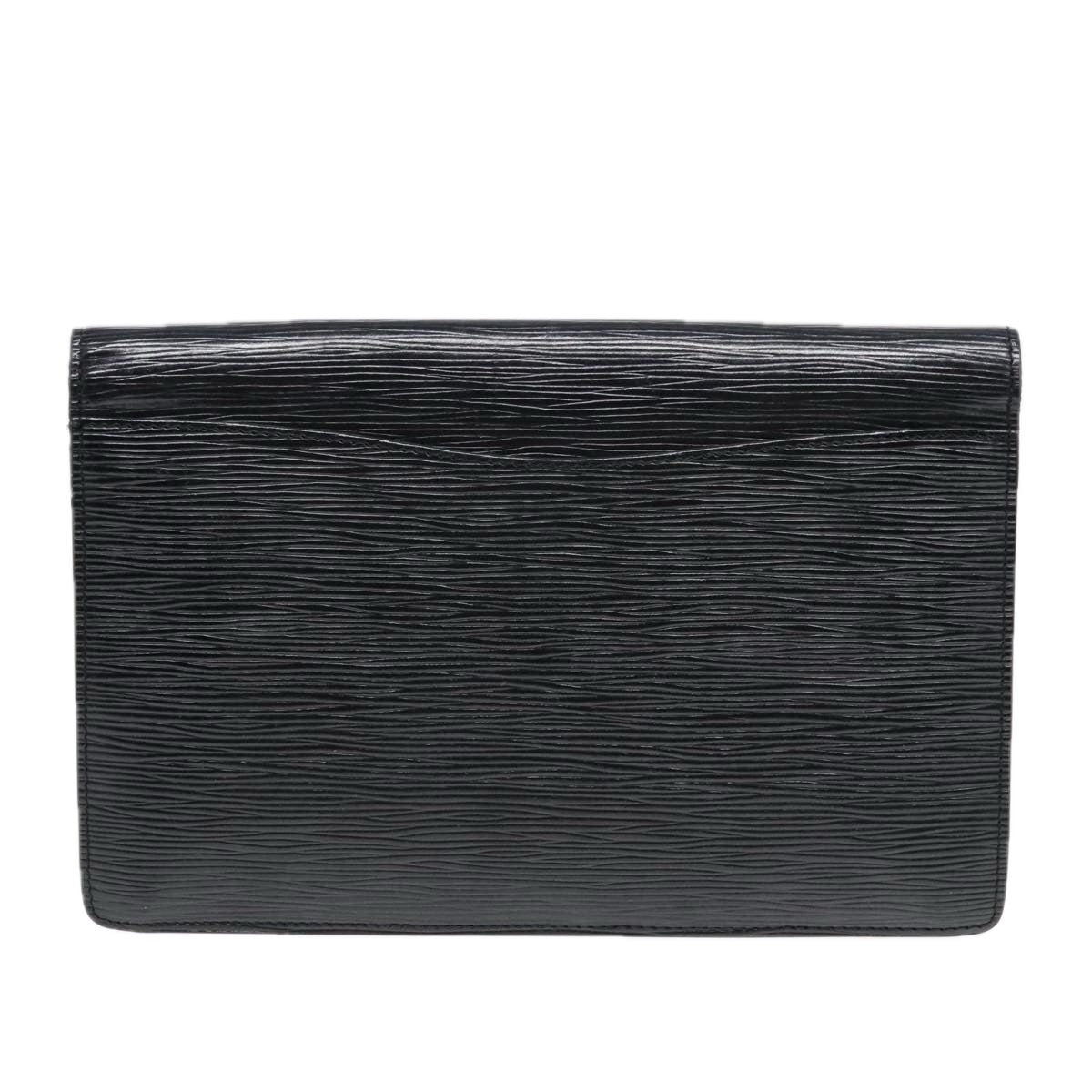 LOUIS VUITTON Epi Montaigne 27 Clutch Bag Black M52652 LV Auth 91794 - 0