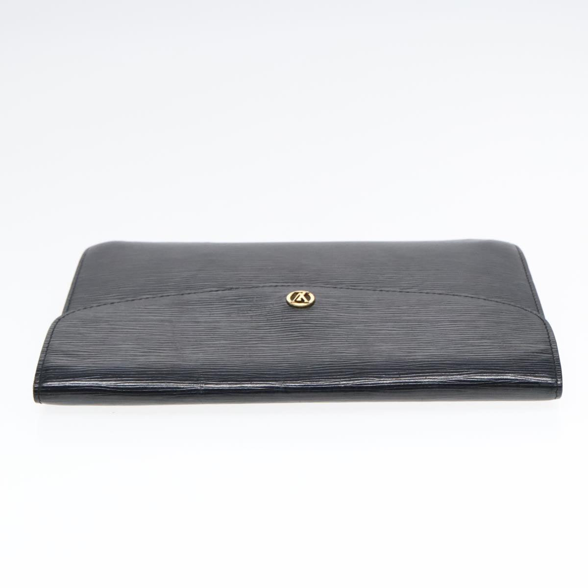 LOUIS VUITTON Epi Montaigne 27 Clutch Bag Black M52652 LV Auth 91794