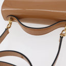 LOUIS VUITTON Vernis Monceau BB Hand Bag 2way Rose Velours M91580 LV Auth 91795-14
