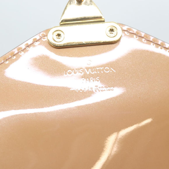 LOUIS VUITTON Vernis Monceau BB Hand Bag 2way Rose Velours M91580 LV Auth 91795