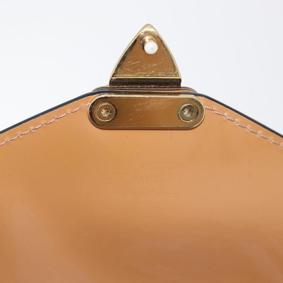 LOUIS VUITTON Vernis Monceau BB Hand Bag 2way Rose Velours M91580 LV Auth 91795