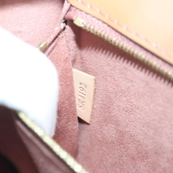 LOUIS VUITTON Vernis Monceau BB Hand Bag 2way Rose Velours M91580 LV Auth 91795