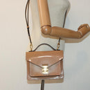 LOUIS VUITTON Vernis Monceau BB Hand Bag 2way Rose Velours M91580 LV Auth 91795-23