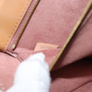 LOUIS VUITTON Vernis Monceau BB Hand Bag 2way Rose Velours M91580 LV Auth 91795-29